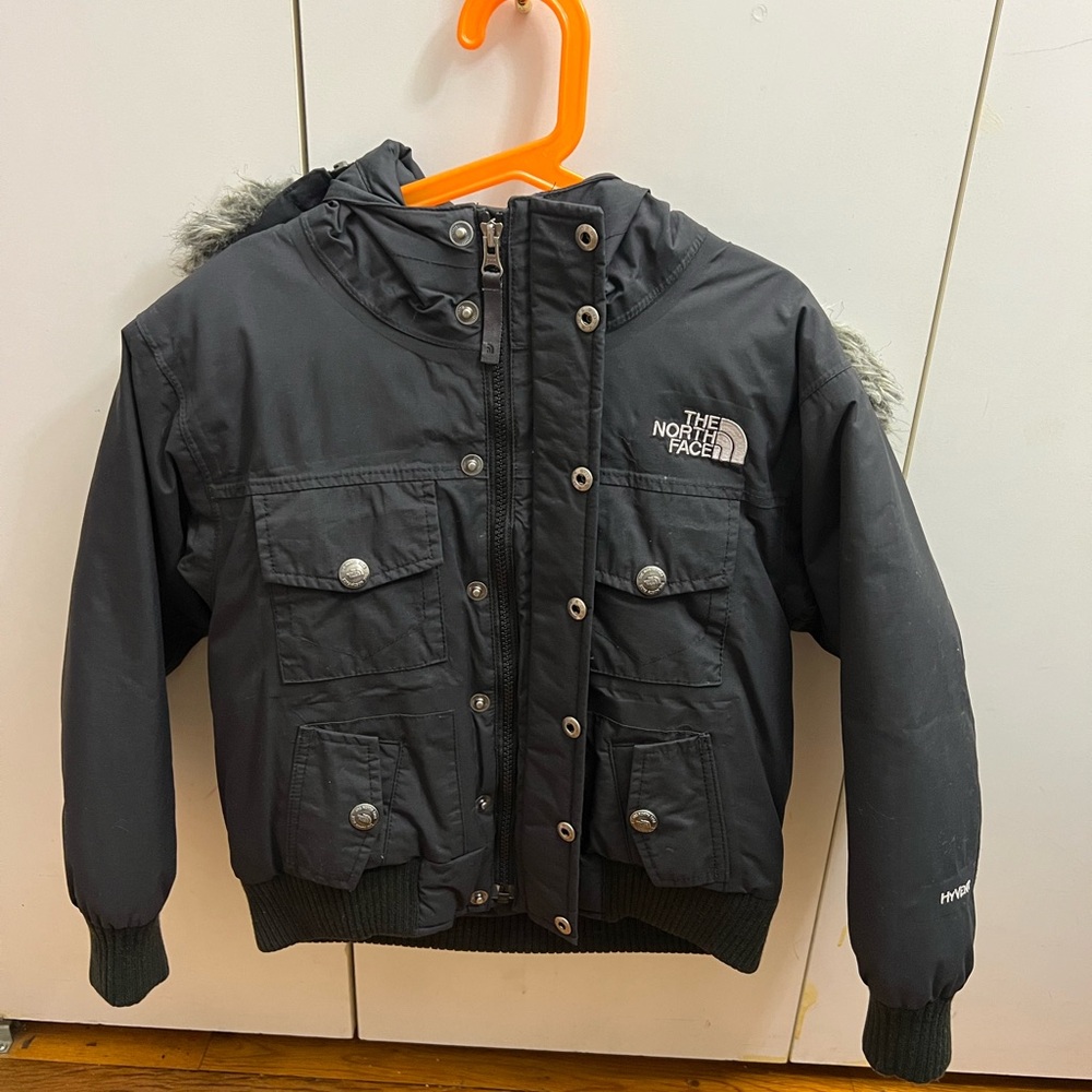 The North Face Boys Charcoal Puffer Jacket
